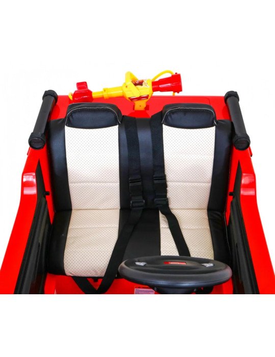 Caminhão Bombeiros elétrico infantil 12V com megafone