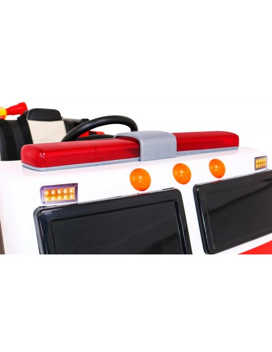 Caminhão Bombeiros elétrico infantil 12V com megafone