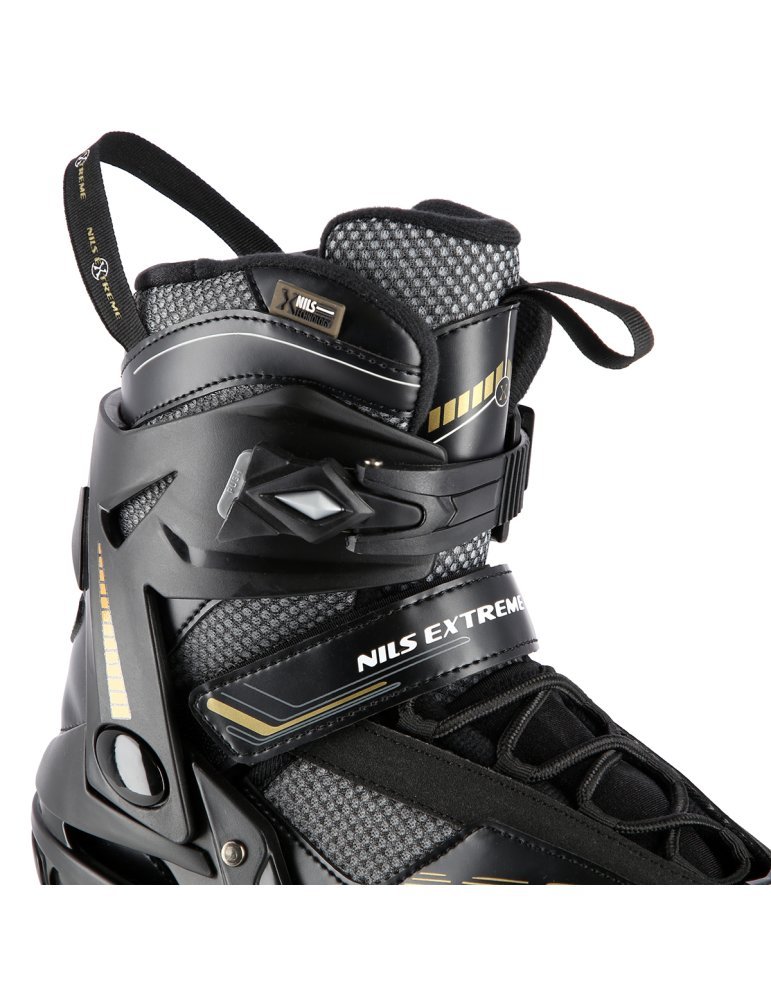 NA2150 BLACK-GOLD SIZE 37 IN-LINE SKATES NILS EXTREME