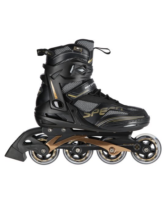 NA2150 BLACK-GOLD SIZE 37 IN-LINE SKATES NILS EXTREME