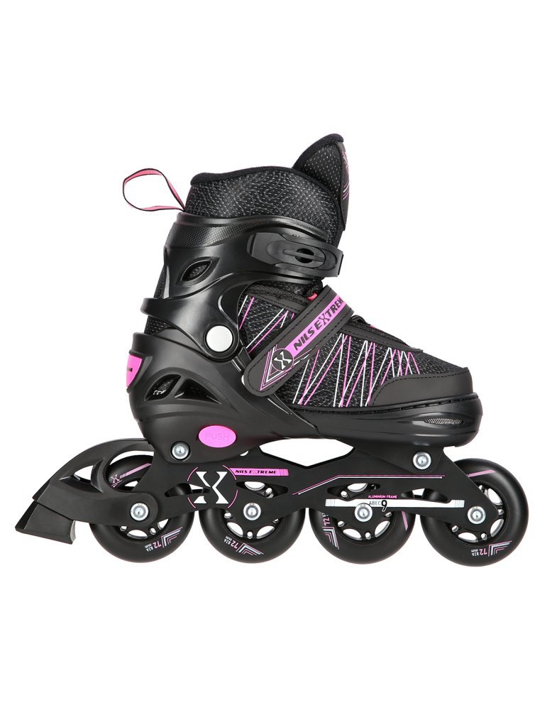 NH11912 A 2IN1 BLACK/PINK SIZE L(39-42) IN-LINE SKATES/HOCKEY ICE SKATES