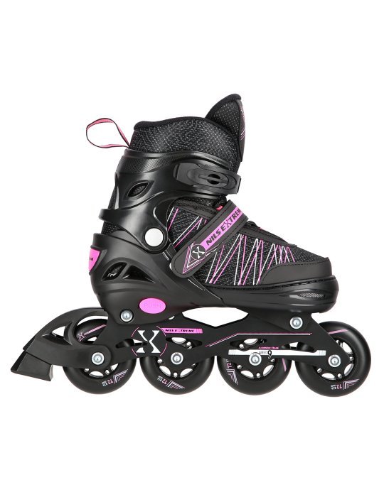 NH11912 A 2IN1 BLACK/PINK SIZE L(39-42) IN-LINE SKATES/HOCKEY ICE SKATES