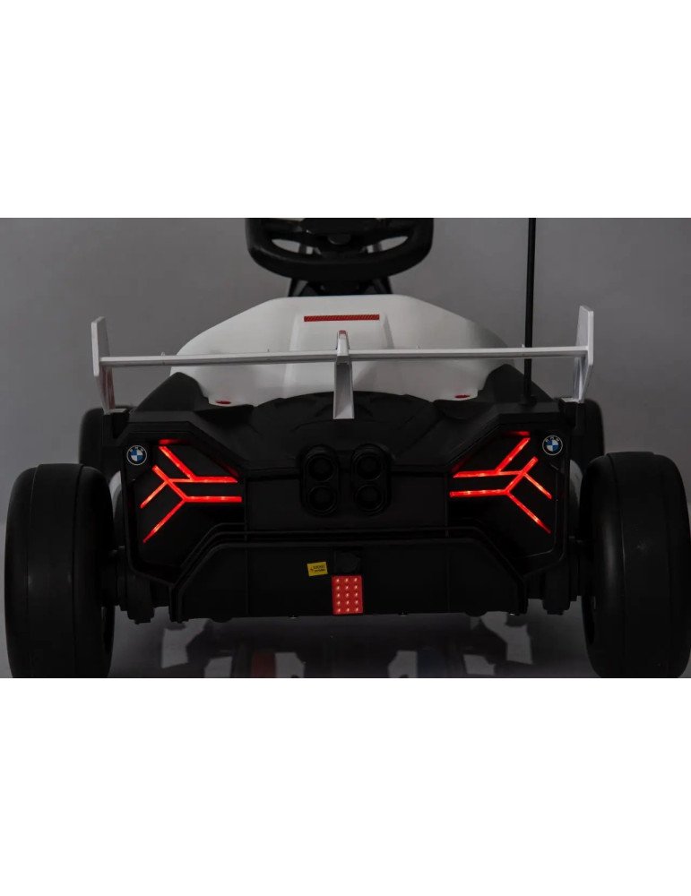 Kart elettrico per bambini BMW 24 V con funzione Derlet e luci a LED