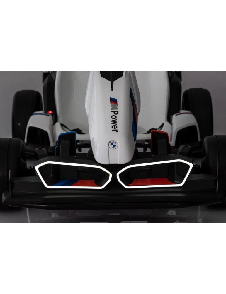 Kart elettrico per bambini BMW 24 V con funzione Derlet e luci a LED
