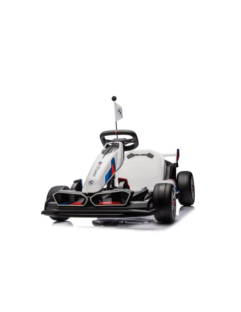 Kart elettrico per bambini BMW 24 V con funzione Derlet e luci a LED