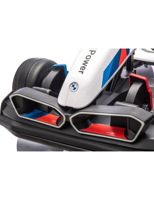 Kart elettrico per bambini BMW 24 V con funzione Derlet e luci a LED
