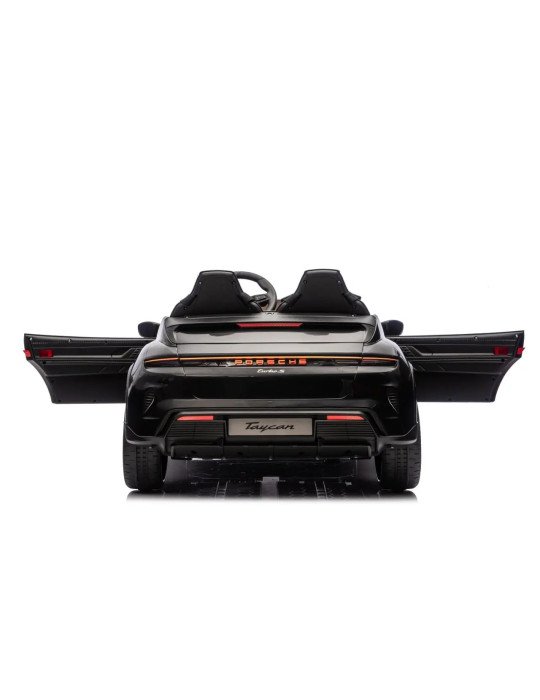 Carro elétrico das crianças Porsche Taycan Turbo S 24V Biplaza com luzes LED