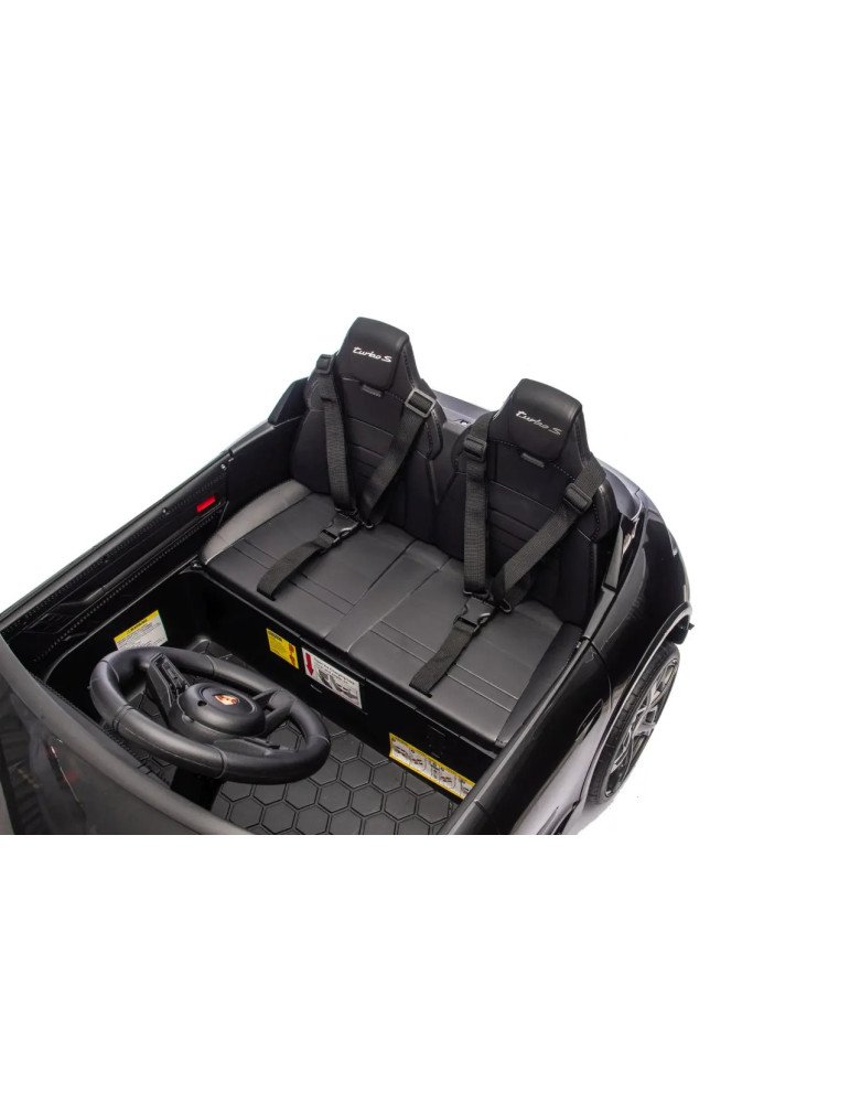 Auto elettrica per bambini Porsche Taycan Turbo S 24V Biplaza con luci a LED