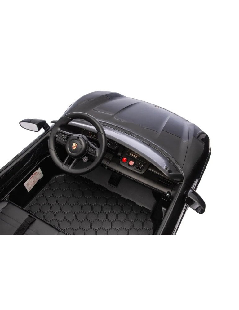 Carro elétrico das crianças Porsche Taycan Turbo S 24V Biplaza com luzes LED