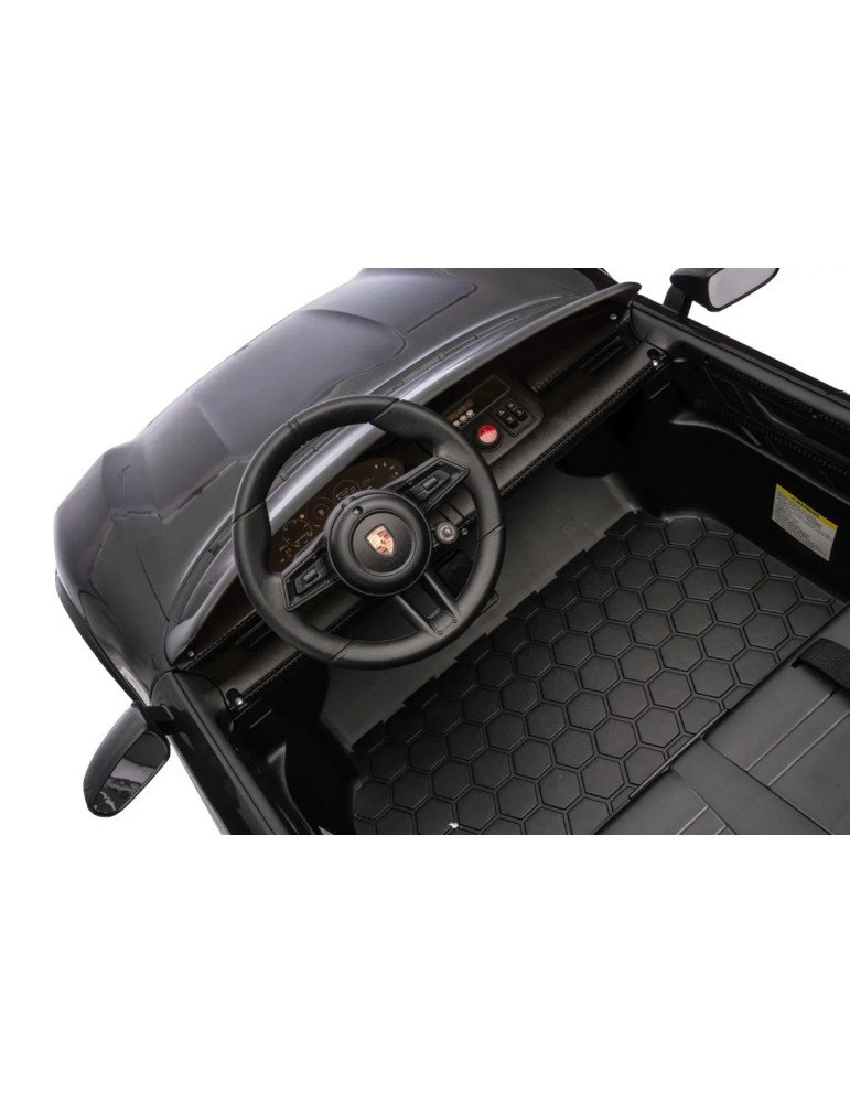 Carro elétrico das crianças Porsche Taycan Turbo S 24V Biplaza com luzes LED