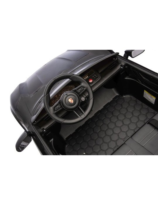 Carro elétrico das crianças Porsche Taycan Turbo S 24V Biplaza com luzes LED