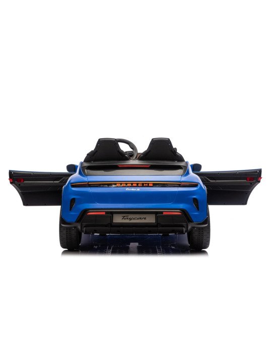 Carro elétrico das crianças Porsche Taycan Turbo S 24V Biplaza com luzes LED