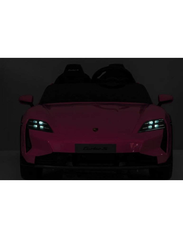 Coche Eléctrico Infantil Porsche Taycan Turbo S 24V Biplaza con Luces LED