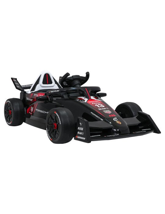 Coche Eléctrico Infantil Porsche Formula E 12V con Mando y Luces LED
