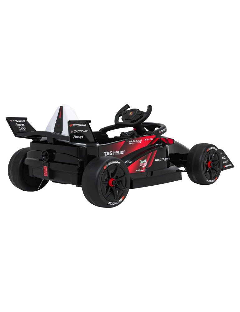 Auto elettrica per bambini Porsche Formula E 12V con comando e luci a LED