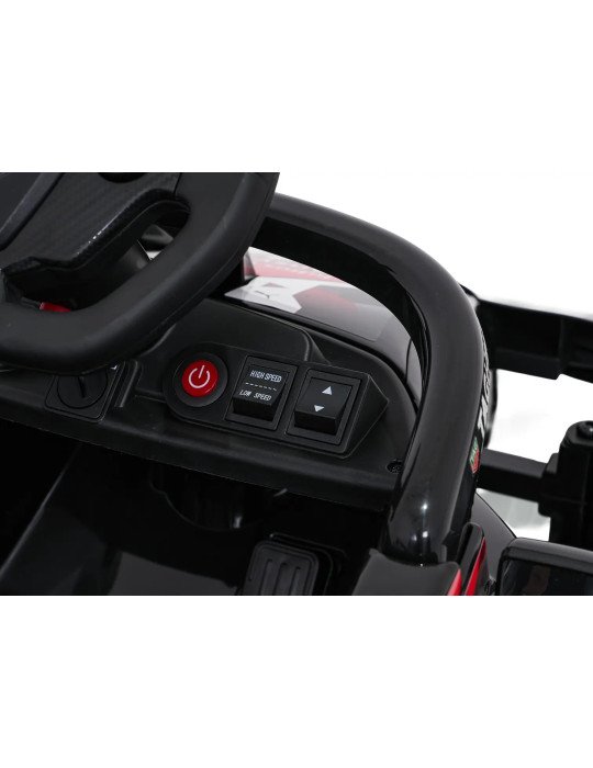 Auto elettrica per bambini Porsche Formula E 12V con comando e luci a LED