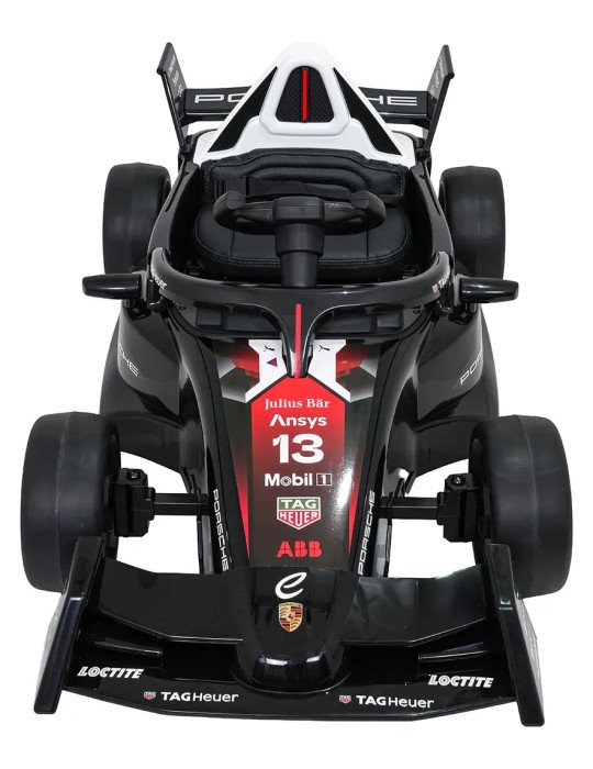 Auto elettrica per bambini Porsche Formula E 12V con comando e luci a LED
