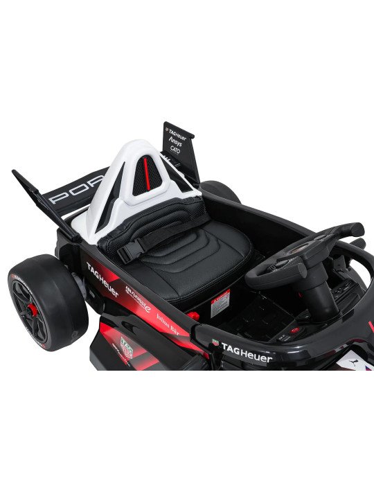Auto elettrica per bambini Porsche Formula E 12V con comando e luci a LED