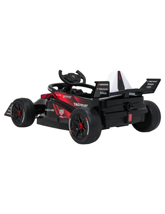 Coche Eléctrico Infantil Porsche Formula E 12V con Mando y Luces LED