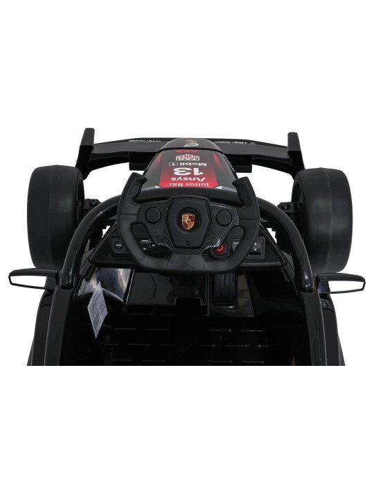 Auto elettrica per bambini Porsche Formula E 12V con comando e luci a LED