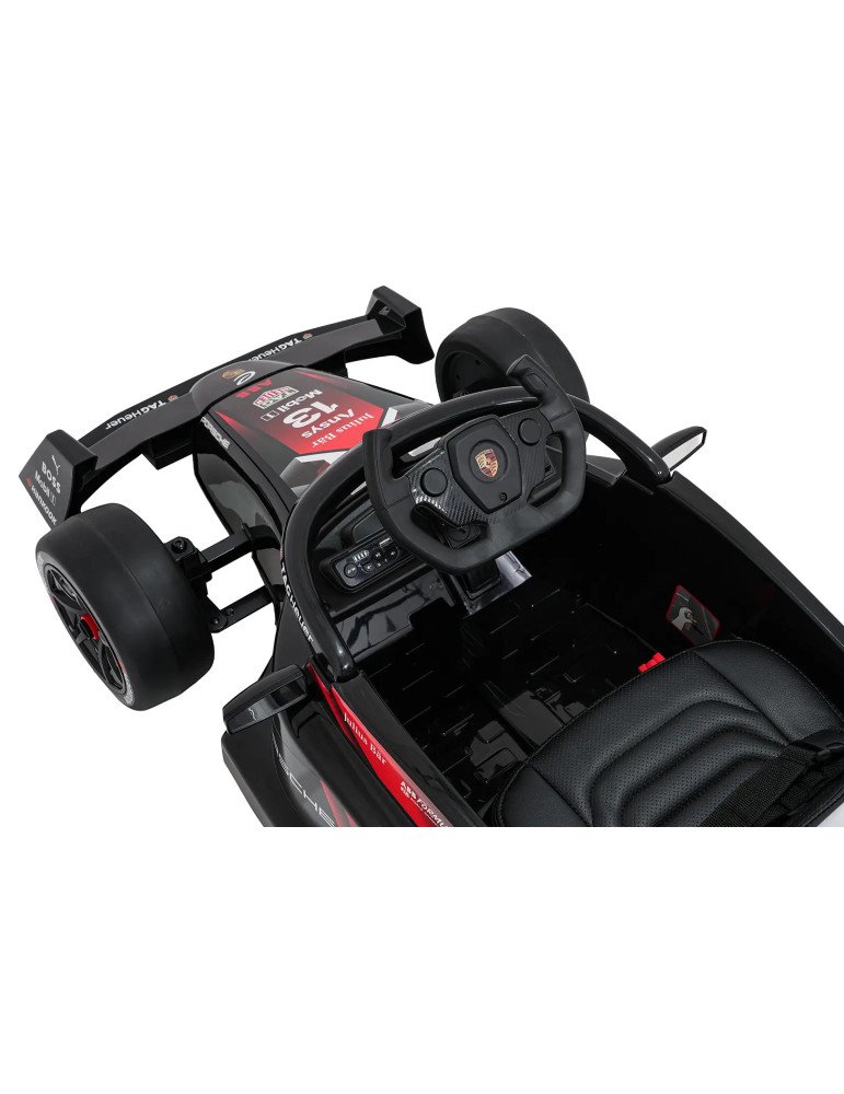 Auto elettrica per bambini Porsche Formula E 12V con comando e luci a LED