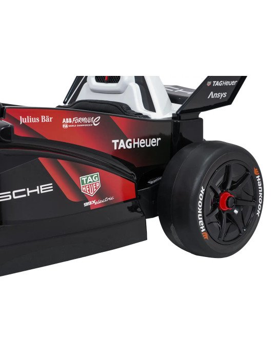 Porsche de voiture électrique pour enfants formule E 12V avec commande et lumières LED