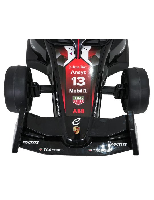 Carro elétrico de crianças Porsche Formula E 12V com comando e luzes LED