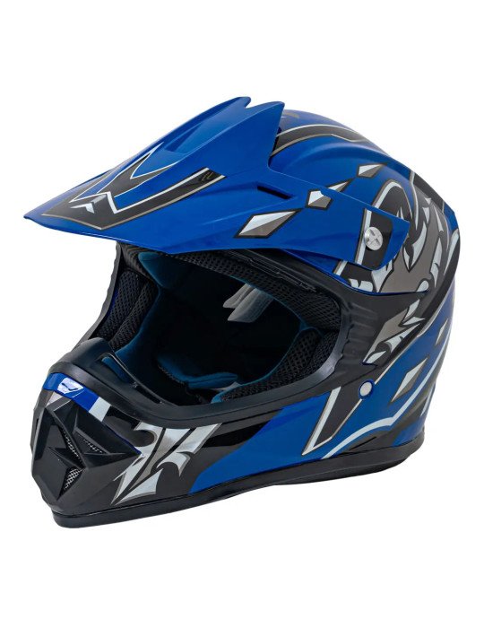 Elmetto per bambini ENDURO ABS con visiera regolabile e certificazione ECE