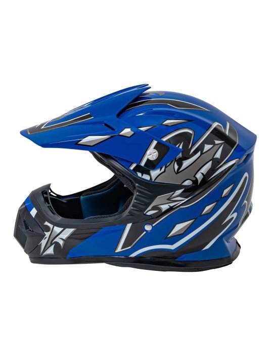 Elmetto per bambini ENDURO ABS con visiera regolabile e certificazione ECE