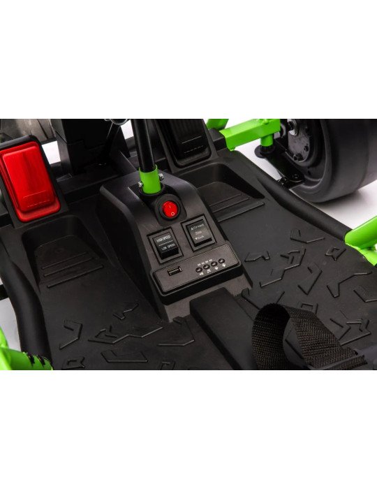 Kids Electric Go-Kart TORNADO Green 12V Drift | Drifting Function