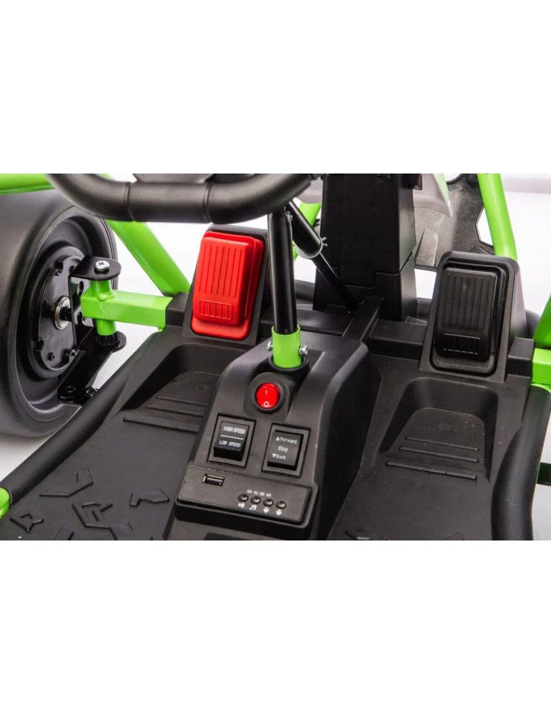Kart elétrico infantil Tornado 24v com função de desvio e assento de esportes