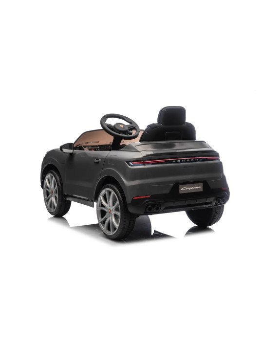 Carro elétrico de crianças Porsche Cayenne 12V com comando e luzes LED