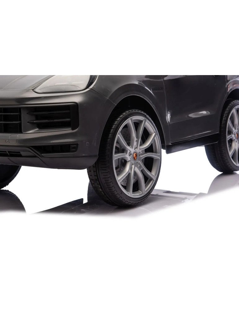 Carro elétrico de crianças Porsche Cayenne 12V com comando e luzes LED