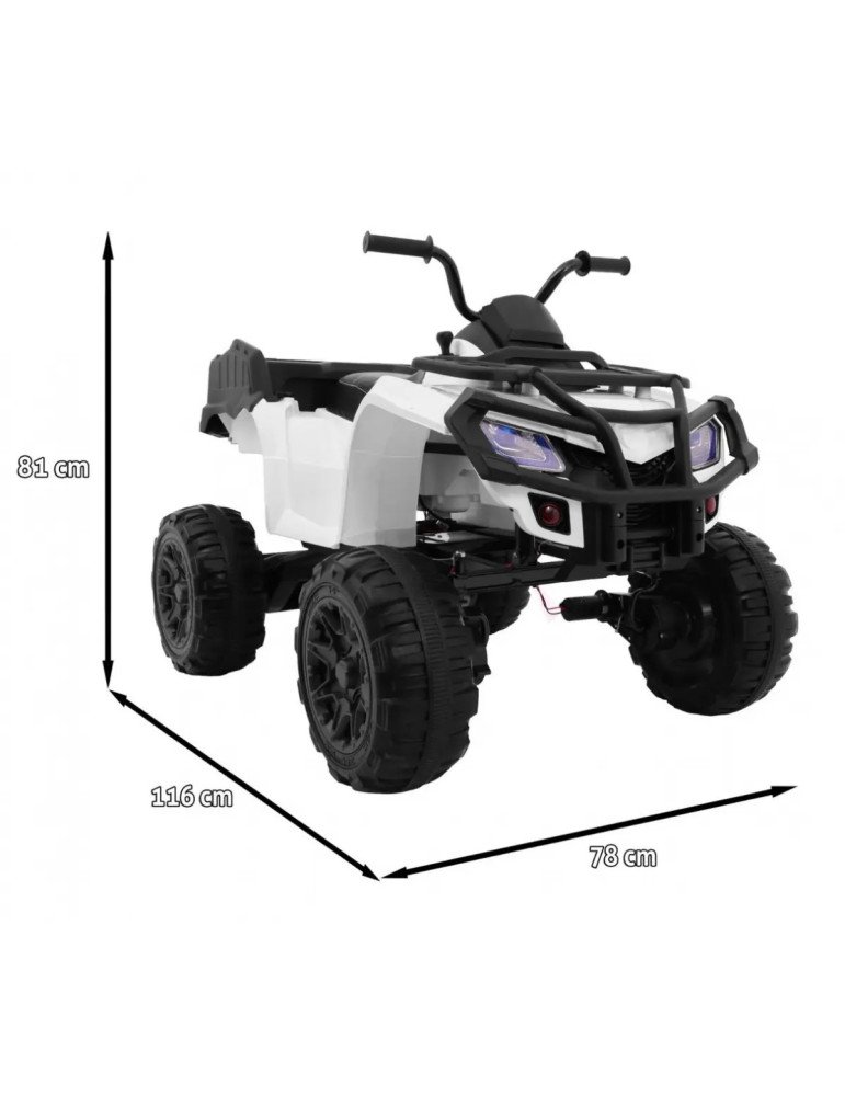 Quad per bambini Quad 4x4 12V con ruote EVA e manico di trasporto