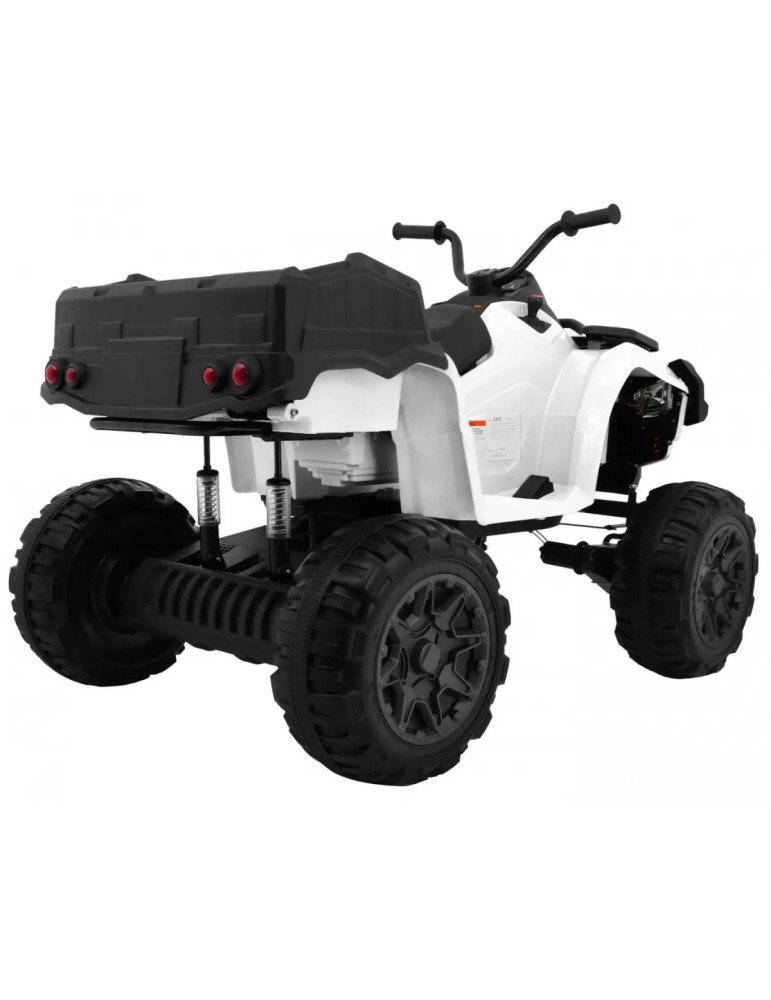 Quadrão elétrico de crianças 4x4 12V com rodas EVA e alça de transporte