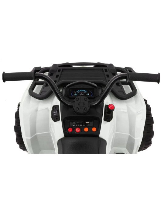 Quadrão elétrico de crianças 4x4 12V com rodas EVA e alça de transporte