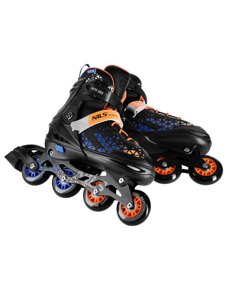 NH18190A IN-LINE SKATES/HOCKEY ICE SKATES SET 2IN1 BRAVE BLUE SIZE S(29-33) NILS EXTREME