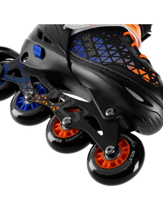 NH18190A IN-LINE SKATES/HOCKEY ICE SKATES SET 2IN1 BRAVE BLUE SIZE S(29-33) NILS EXTREME