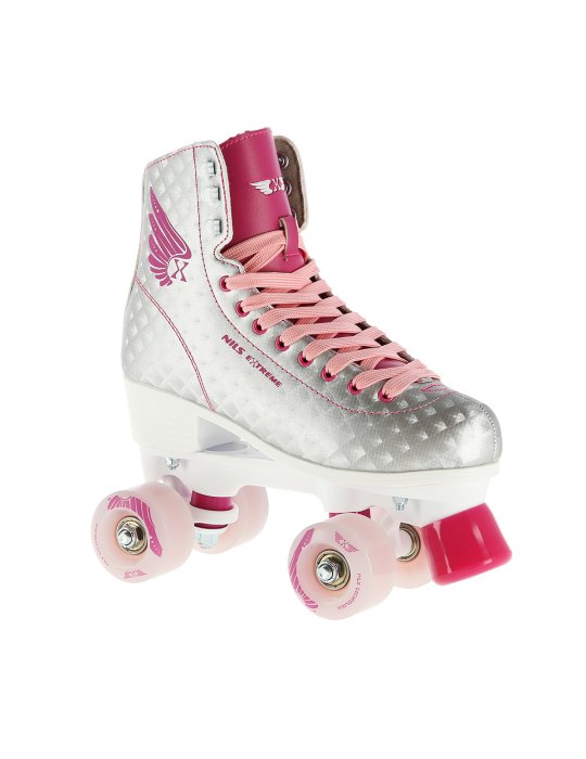 Nq14198 Silver-Pink Size 36 Roller Skates Nils Extreme