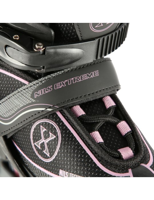 NA11008 BLACK-PINK ROZM. M (35-38) IN-LINE SKATES NILS EXTREME