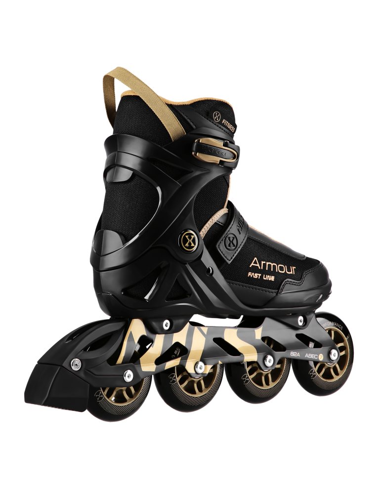 NA22151 INLINE SKATES ARMOUR BLACK GOLD SIZE 44  NILS EXTREME