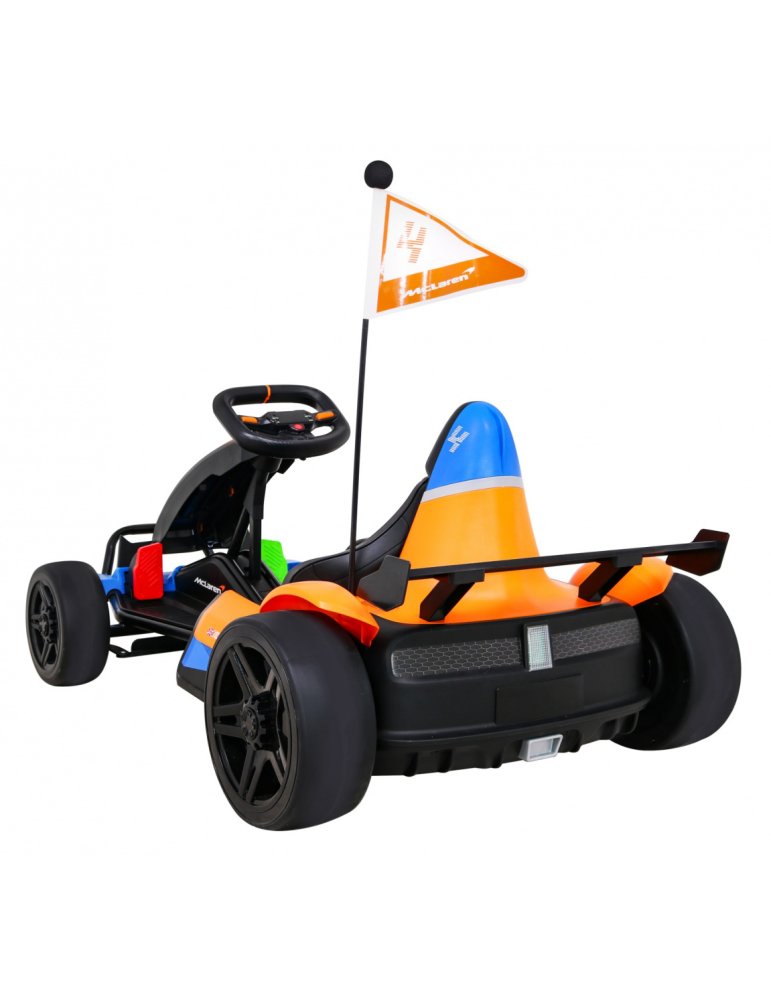 Go-Kart Elettrico McLaren Drift Arancione 24V Bambini | Patilandia