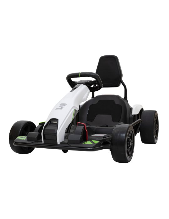 Kids Electric Go-Kart Fast 3 Drift White 24V | Patilandia