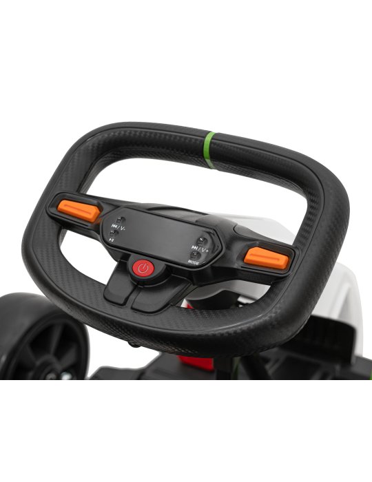 Kids Electric Go-Kart Fast 3 Drift White 24V | Patilandia