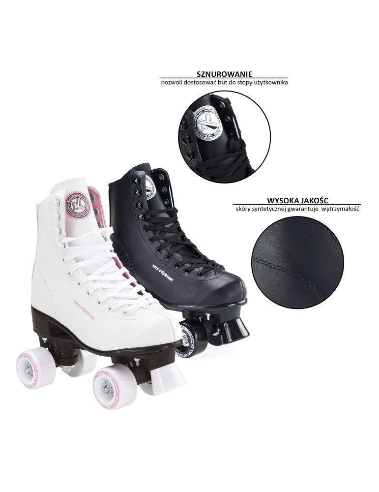 NQ8400S BLACK SIZE 35 ROLLER SKATES NILS EXTREME