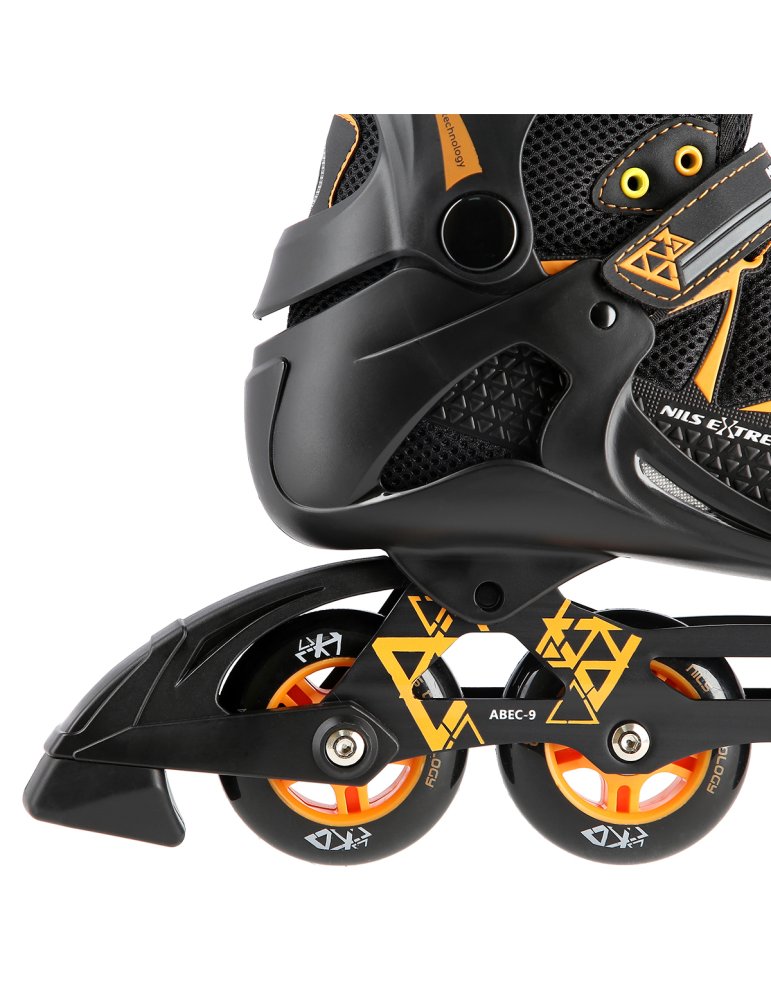 NA9022 BLACK/ORANGE SIZE 41 IN-LINE SKATES NILS EXTREME 