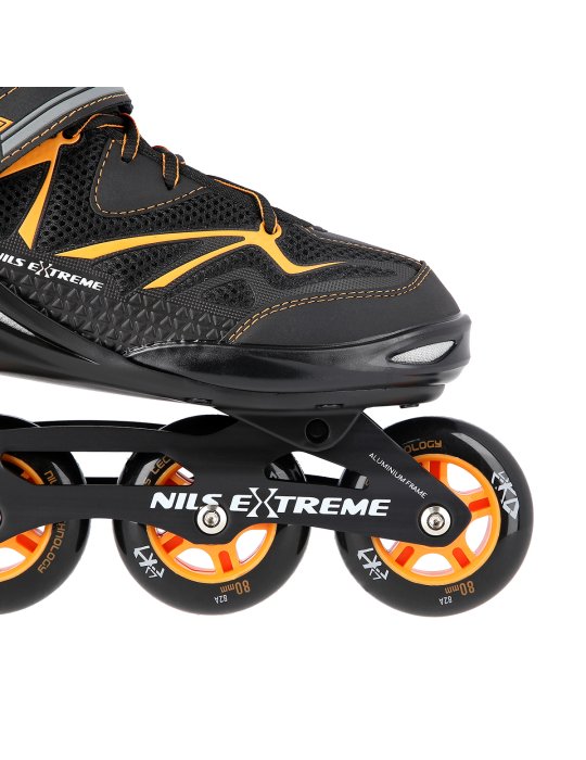 NA9022 BLACK/ORANGE SIZE 41 IN-LINE SKATES NILS EXTREME 