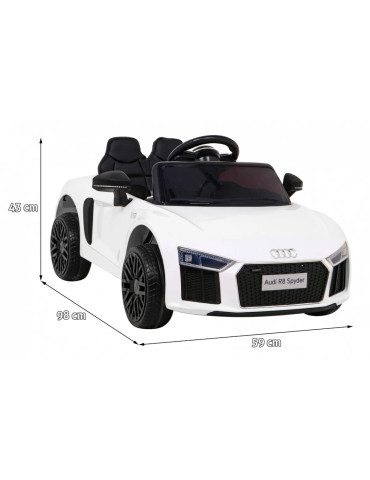 Audi R8 Blanc 12V | Voiture Électrique Sportive Enfant 2