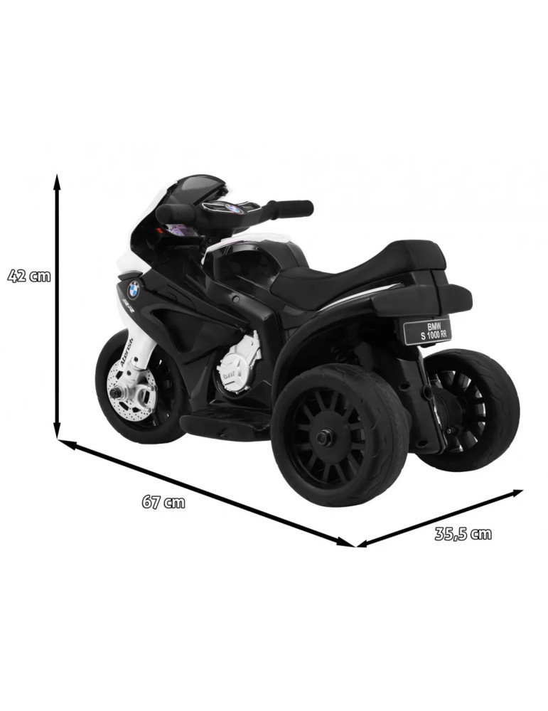 Moto Elétrica BMW S1000 RR Mini 6V para Bebés com LED
