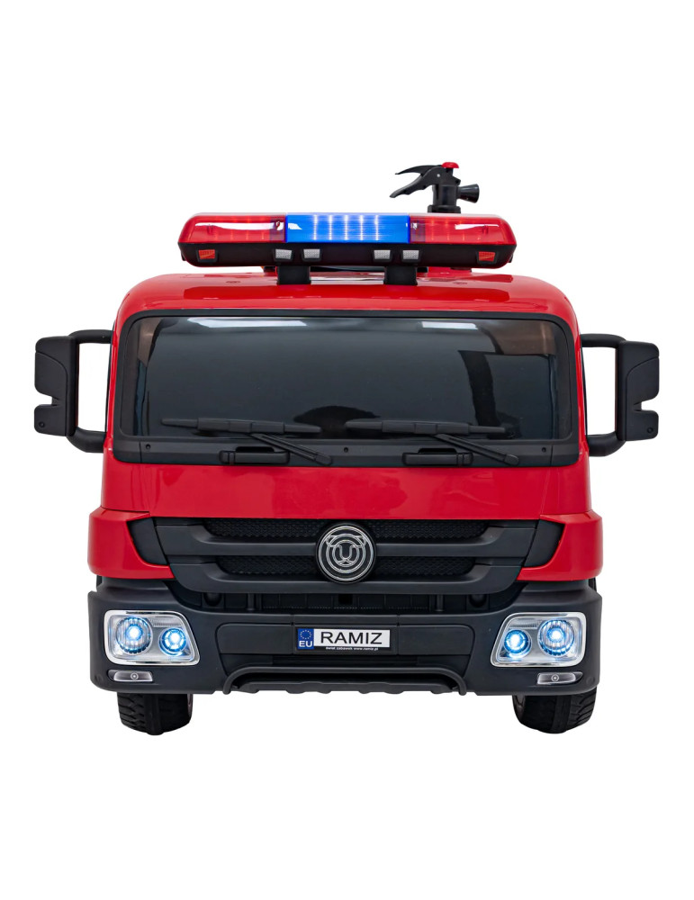 Camion dei pompieri elettrico bambini Fire Rescue 12V con estintore
